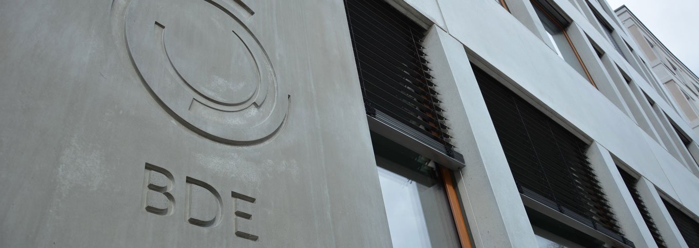 Fassade des Verbandsgebäudes des BDE in Berlin
